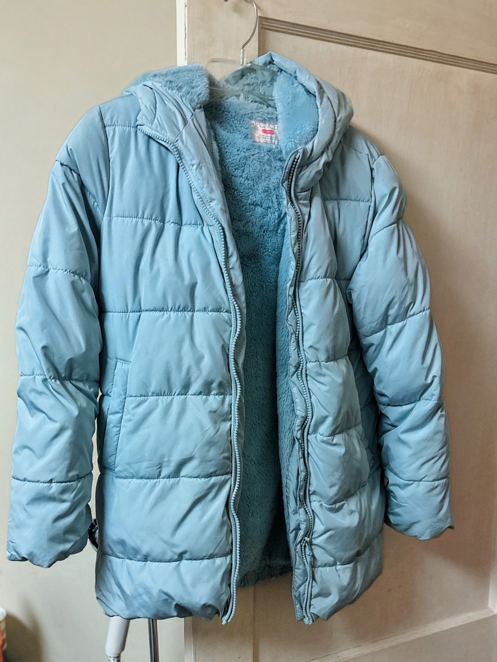 The children”s PLACE RN59284 Girls Puffer Jacket in Blue XL (14) Like New